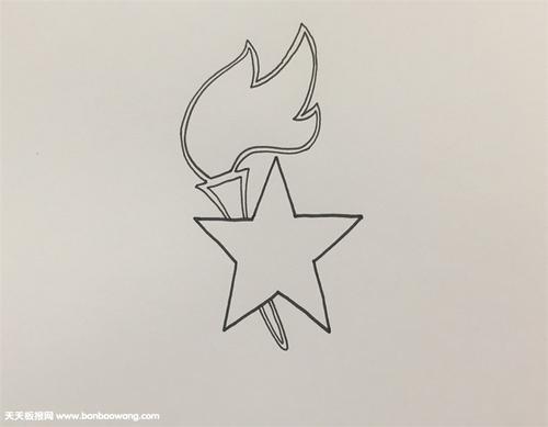 火把五角星的手抄报 手抄报图片大全集