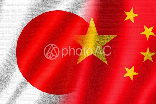 照片素材(图片): 日本中国国旗2真实