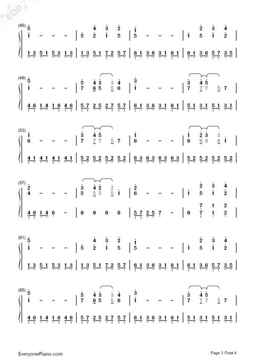 bird-黑执事Ⅱ片尾曲双手简谱预览