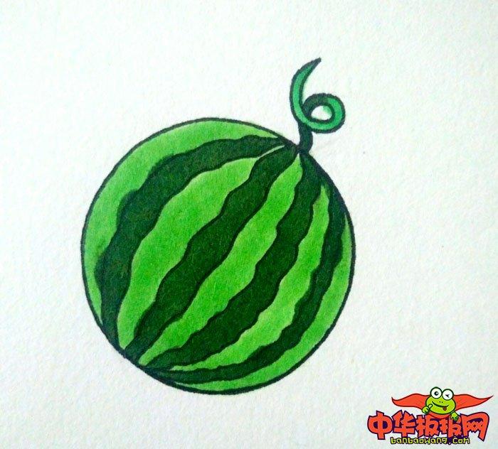 夏天的水果简笔画,西瓜简笔画图片