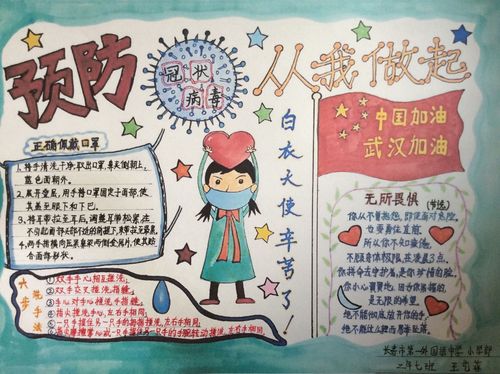 【一外小学】百花争艳 墨彩成春— — 一外小学抗疫手抄报作品展(二)