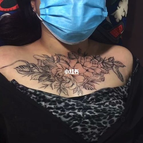 塔兔刺青(塘厦店)的笔记_纹身_素花纹身胸花纹身_美妆