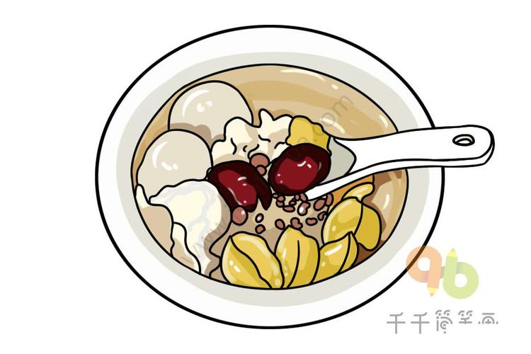 各地美食小吃简笔画 好看又好吃 吃货宝宝们收藏起来