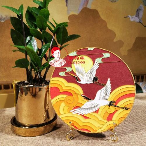 购客比翼 景泰蓝画掐丝珐琅画diy材料包中国传统文化 非遗_易购客