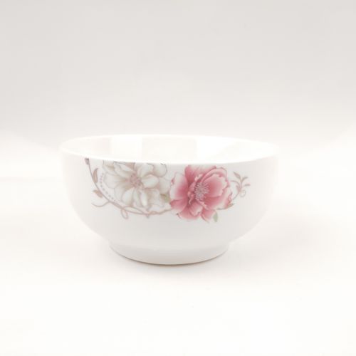 5寸陶瓷碗 5韩式碗 圆形家用米饭碗 花朵陶瓷碗 瓷碗 直径13cm