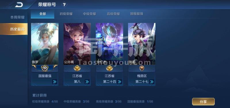 王者荣耀安卓qq国服伽罗高胜率公孙离主播号装b可用