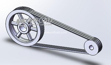 v带传动的带轮结构