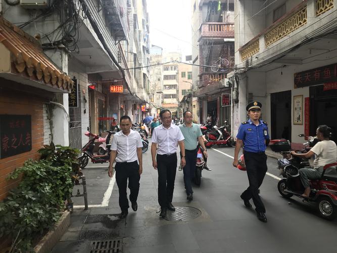 受市政府冯鸿浩副市长委托,彭浩同志带队深入府城街道调研指导全国