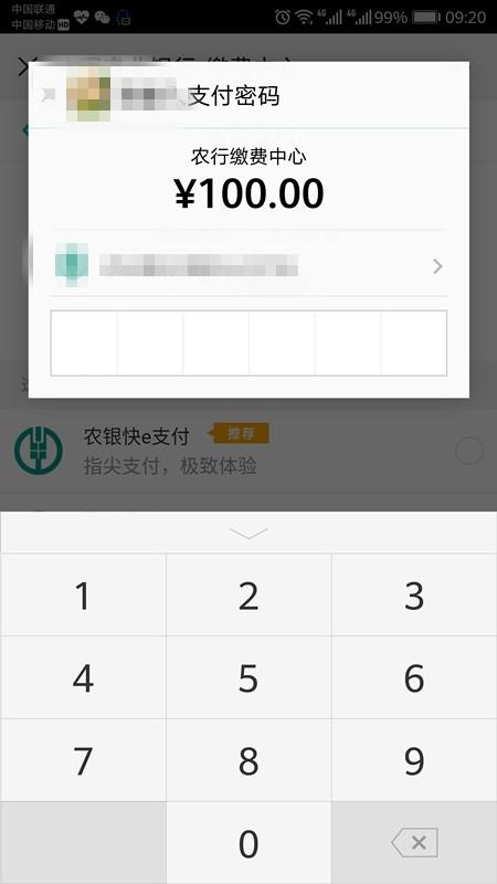第六步:现在出现微信支付画面了