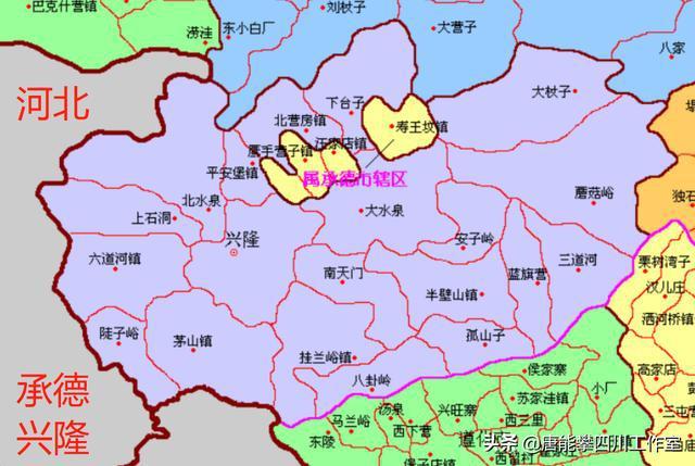 承德兴隆县20镇滦平县20镇的变迁人口土地工业基本统计