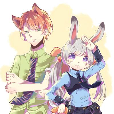 次元#动漫电影#狐兔#cp#壁纸##少女画风##少女心##拟人化#id56092235