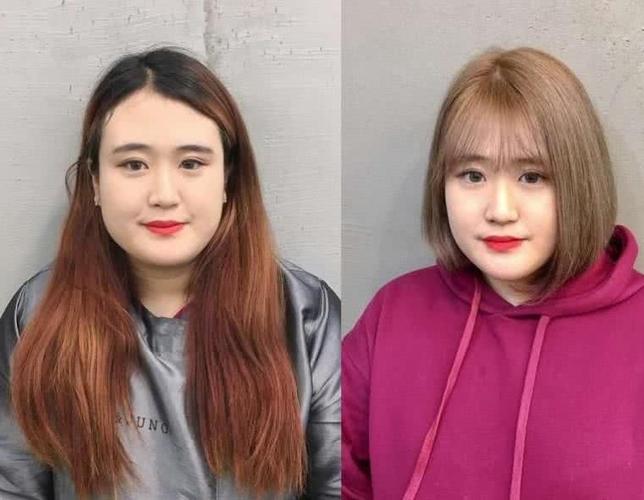 就是比整容更有效的是选对发型,图为换了发型以后的胖女孩