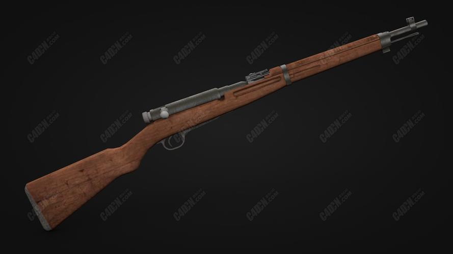 三八大盖三八式步枪c4d模型