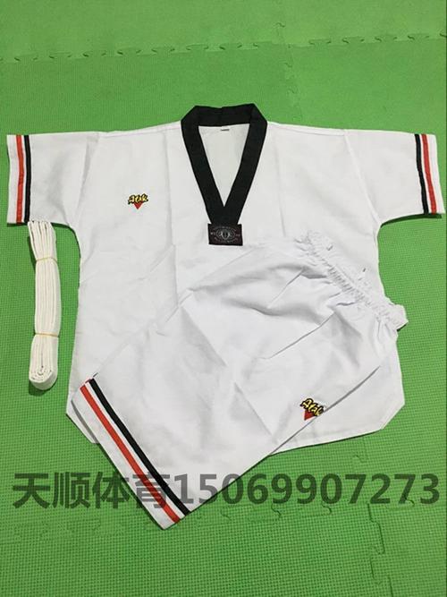 道馆定做印刷绣字半袖道服成人儿童男女短袖夏季跆拳道道服国旗