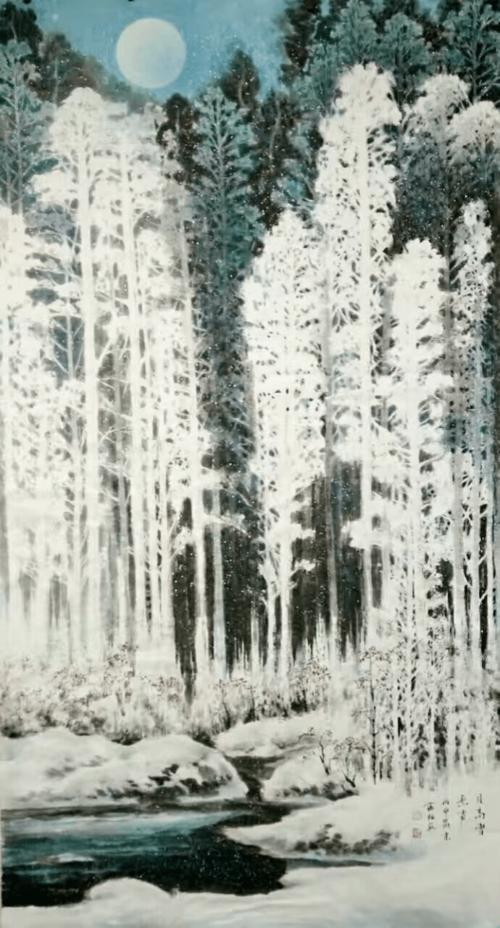 【佳作欣赏】知白守黑绘冰雪——武斌中国画作品