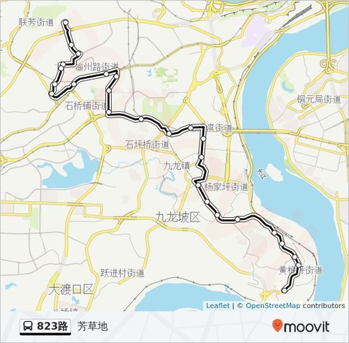 公交823路的线路图