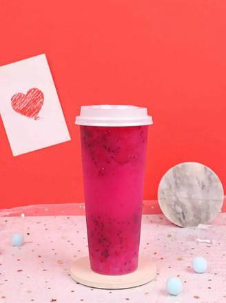 自制网红饮品火龙果养乐多