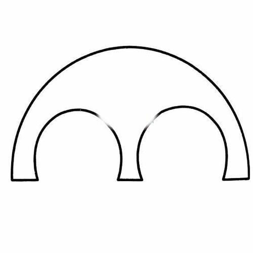 一笔完成的简笔画《桥》儿童简笔画图片大全,幼儿简笔画画法教程大全