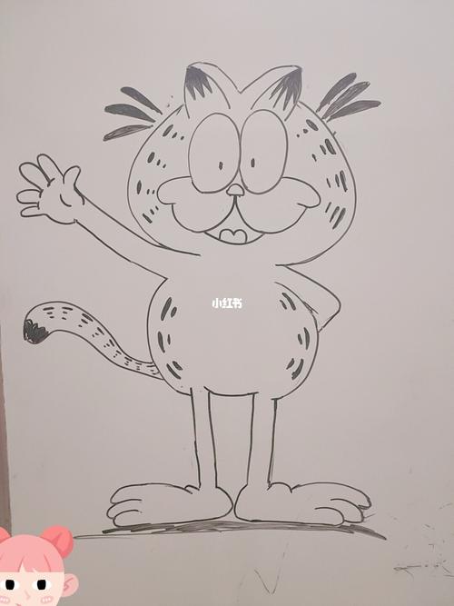 加菲猫_加菲_简笔画_画个简笔画_文化_绘画