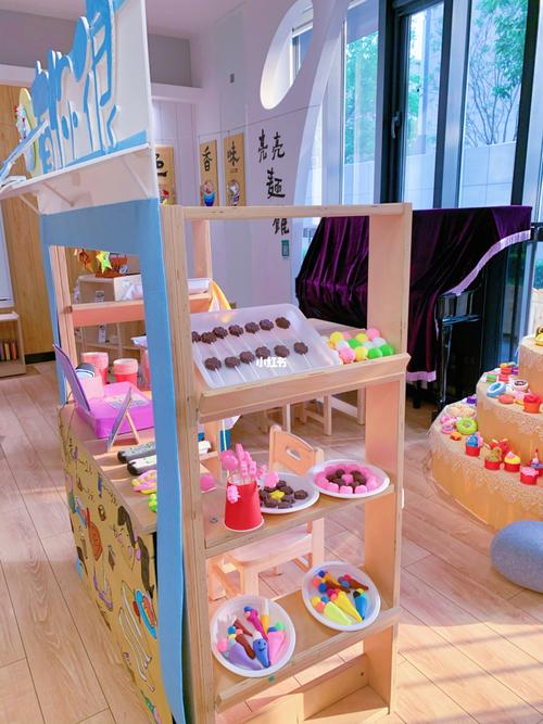 幼儿园美食街—甜品店_甜品店_美食街_幼儿园_幼儿园环创_山东大学