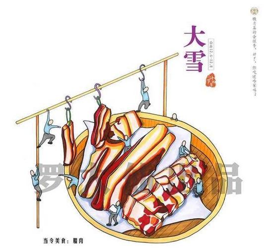 当时令美食变成插画,你把传统丢了吗
