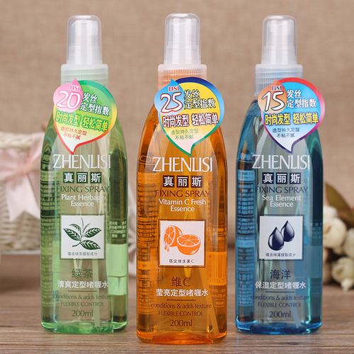 真丽斯啫喱水定型绿茶清爽维c倍亮海洋保湿蓬松定型喷雾