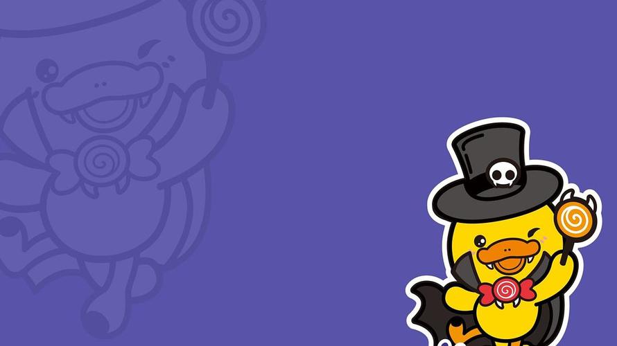 可爱鸭嘴兽卡通高清壁纸