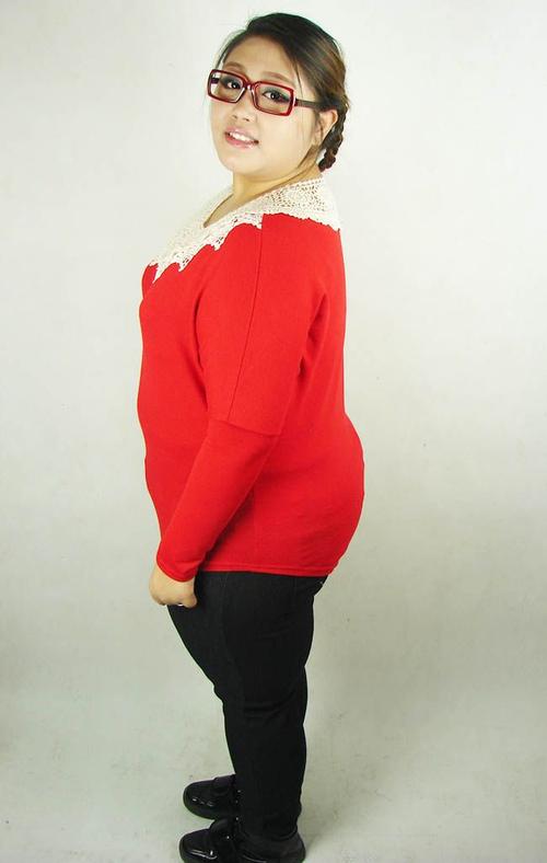 真人实拍 超大码胖妞女装 胖mm 内搭 毛衣 大码 蝙蝠衫 胸围140-淘宝