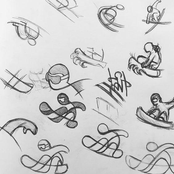 简单logo设计的背后草图过程王氏教育