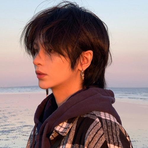 假发全头套男女狼尾鲻鱼头短发逼真帅气韩版中性蓬松日系学生通用