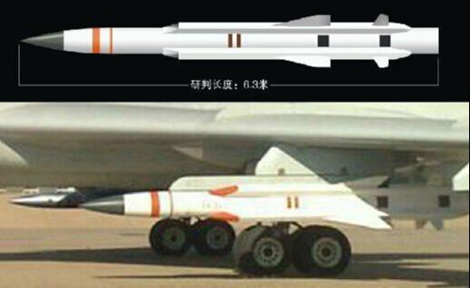 "鹰击-12"反舰导弹尺寸及空射型挂载