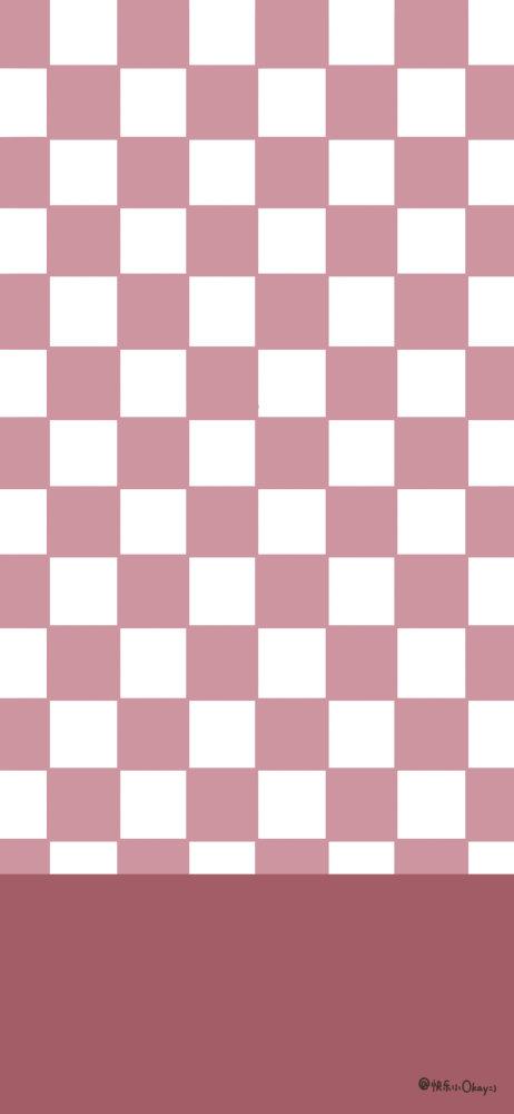 棋盘格拼色壁纸 配色太绝啦