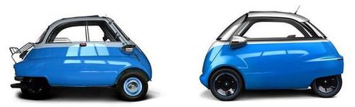 宝马isetta三轮附体:microlino是一辆可上100km/h的电动车