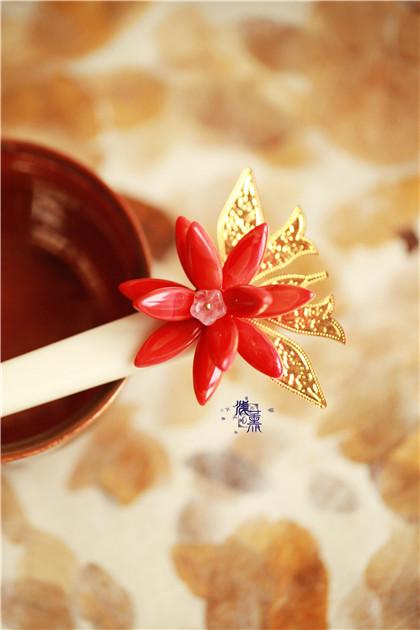 取自,,霜叶红于二月花,,,,,so,二月花 古风 小清新 发簪