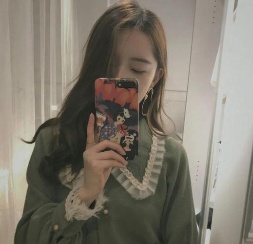 微信头像挡脸女