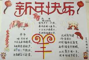 标题是过年了的手抄报 过年手抄报
