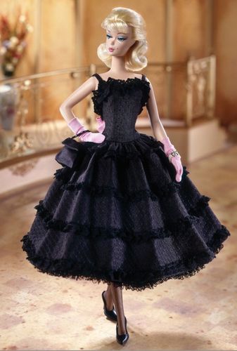芭比娃娃 2002限量版 black enchantment64 fashion【价格49.