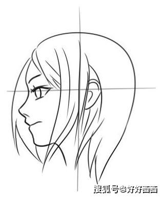 侧面脸部的绘画教程