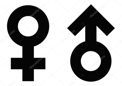 名称:男性和女性的符号