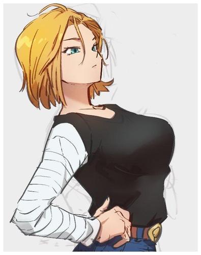 《龙珠》人造人18号合集,大家最喜欢哪个风格的她呢?