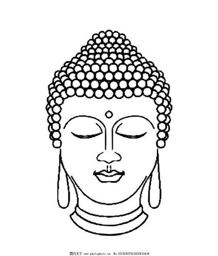 佛头简笔画像