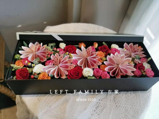 有钱礼盒情人节礼物宁波鲜花店同城速递生日纪念鲜花速递同城