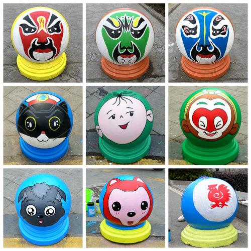 汉江师院"学雷锋"公益彩绘石墩扮靓校园