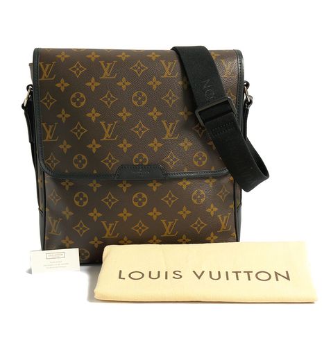 lv 经典monogram canvas磁扣翻盖背包