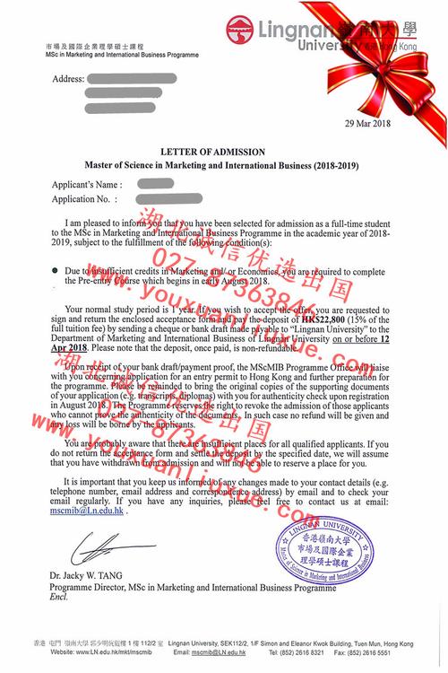 香港岭南大学市场及国际企业