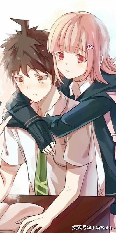 弹丸论破日向创x七海千秋动漫全面屏cp壁纸