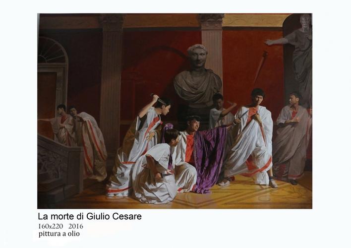 凯撒遇刺,丁坦, 2017年布面油画 | 衍艺圈 - topart.