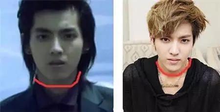 吴亦凡强吻刘亦菲 下巴下颌骨桃心唇疑整容