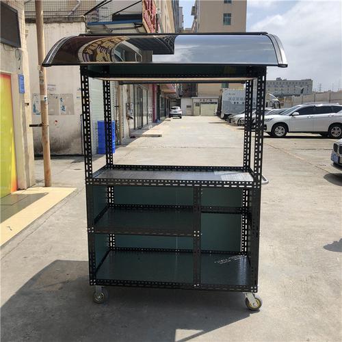 定做摆摊小推车组装章鱼小丸子手抓饼麻辣烫寿司小吃车展示柜架子