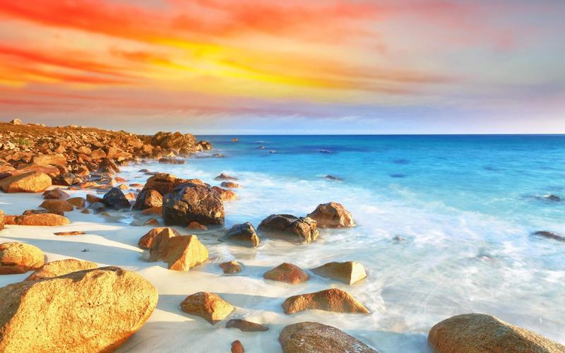 海岸礁石-02—华为杂志锁屏